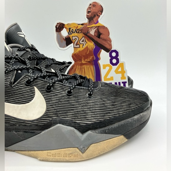 Nike Kobe Bryant 7 VII Zoom Black Wolf Grey Mamba Men’s Shoes Size 13 - Picture 8 of 16